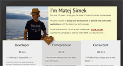 Desktop Screenshot of matejsimek.com